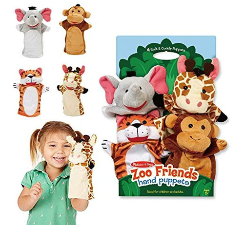 Melissa Y Doug Zoo Amigos Títeres Multicolor