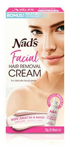 Nad's Crema Depiladora Facial 8g Tipo De Piel Sensible
