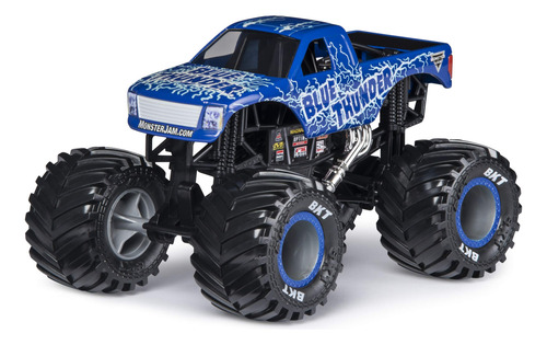 Vehículo Fundido Monster Jam Blue Thunder A Escala 1:24