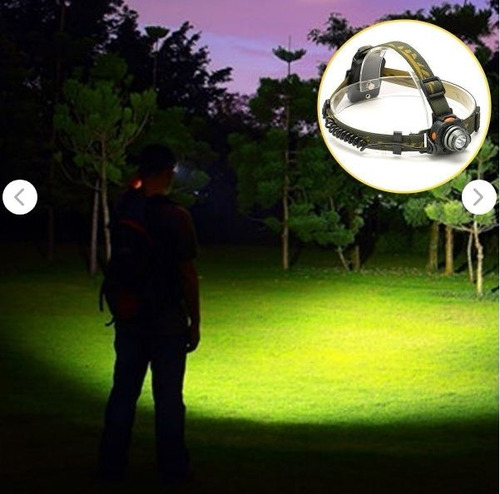 Linterna Cabeza Con Sensor De Luces Altas Bajas Y Estrober