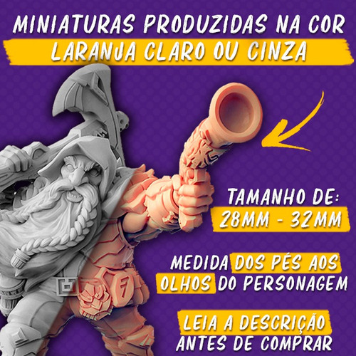 Mercenario Aventureiro Miniatura Rpg D&d Pintura Board Game