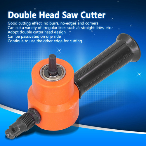 Accesorio De Broca Ajustable 360° De Cabezal Doble Nibbler