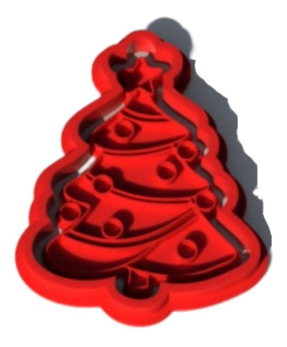Imagem 5 de 10 de Kit Cortador De Biscoito Natal Arvore Papai Noel 8 Peças