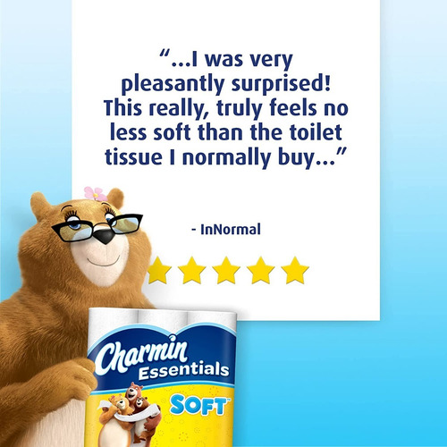 Papel Higiénico Charmin Essentials Soft, 30 Mega Rolls
