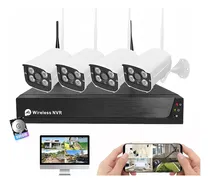 Comprar Kit Cámaras De Seguridad Wifi Cctv Hd 2mp Dvr 4 Cámaras 500g