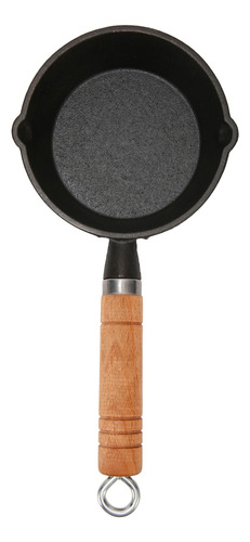 Boquillas De Hierro Fundido Para Sartén, Mangos De Madera, M
