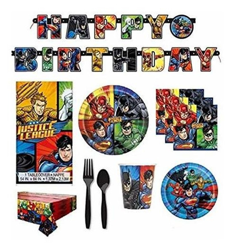 Paquetes De Fiesta - Dc Comics Justice League Superheros Bir