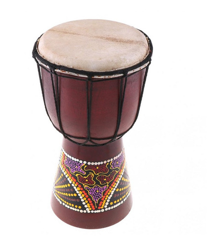 Imagen 1 de 6 de Tambor Africano Instrumento Tradicional Musical De Madera Ma