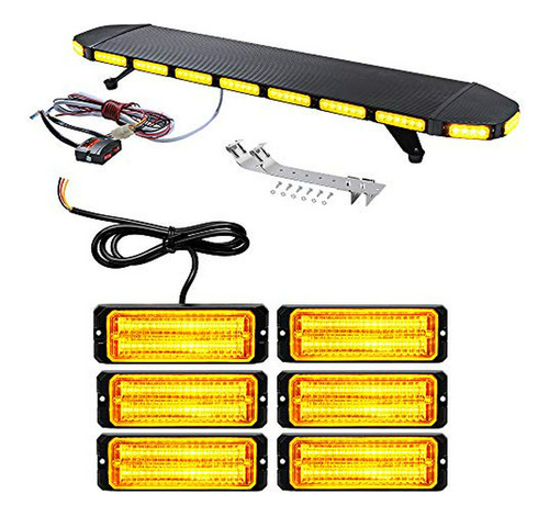 Luces De Emergencia Led Ámbar Para Techo De Vehículos - 108 