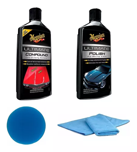2-Pack) Meguiar's Car ULTIMATE COMPOUND & POLISH Combo Waxing