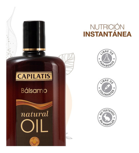 Shampoo + Balsamo Capilatis Natural Oil X 420 Ml