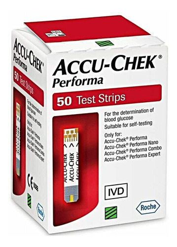 Tiras Reactivas Accuchek Performa X 50  + 50 Lancetas