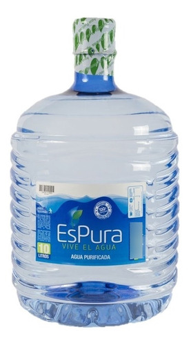 Agua Purificada 4 Botellas 10 Lts Desechable / Espura