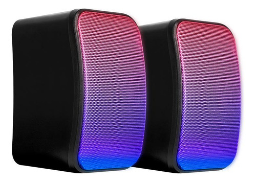Caixa De Som Mancer Helm 3, Rgb 2x3w Rms Preto Mcr-hmt-rgb03