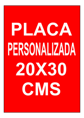 Placa De Aluminio Personalizada De 30x20 Cms Lamina Foto