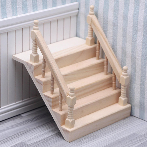 Barandilla De Casa De Muñecas, Escalera Artesanal Compacta