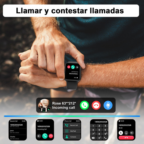 Reloj Smartwatch Inteligente Bluetooth Llamada Asistente Voz