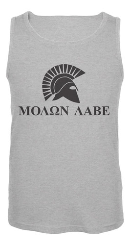 Molon Labe Casco Camiseta Sin Mangas Para Heather Md