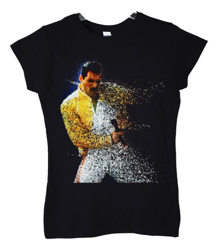 Polera Mujer Queen Freddie Mercury Fade Out Rock Abominatron