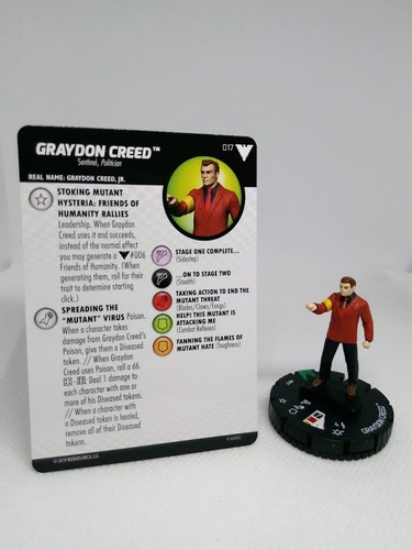 Heroclix Graydon Creed #017 X-men The Animated Series (Usado)