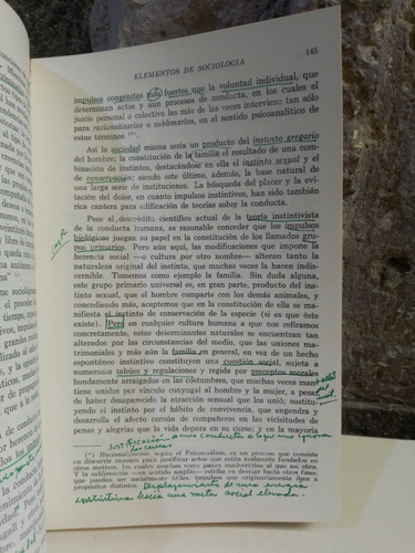 Elementos De Sociología - J.j Nodarse (Usado)