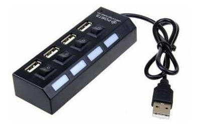 Hub Usb 4 En 1 Puertos Multiplicador Conector Pc Laptop