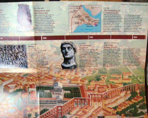 Mapa Nat Geo Lamina Los Romanos The Romans Coliseo Roma