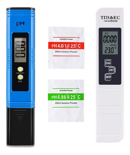 Combo: Medidor Digital Ph Autocalibrable + Medidor Ec / Tds