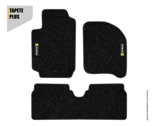 Imagem 2 de 4 de Tapete Renault Scenic 3pçs 2004/2005/2006/2007/2008 Borracha