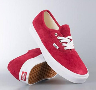vans low top mujer rojas