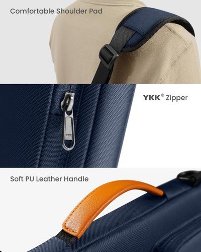 Bolso De Hombro Tomtoc 360° Protección Premium Para Portátil
