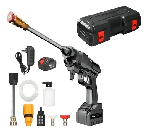 comprar Hidrolavadora Alta Presion Inalambrica Auto Jardin Color Negro