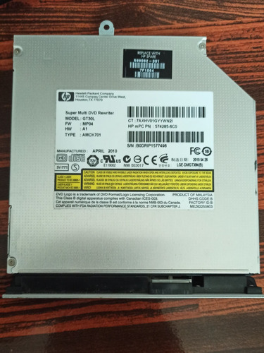 Hp G62-225nr Notebook Dañada Para Refacciones X Piezas (Usado)