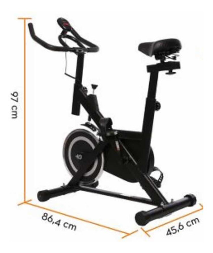Bicicleta Estática Spinning Cardio Ajustable Tablero Medidor