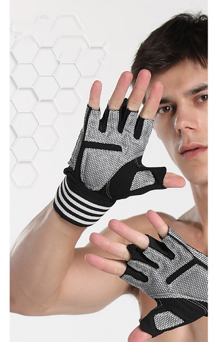 1 Par De Guantes Deportivos Transpirables Y Antisudor