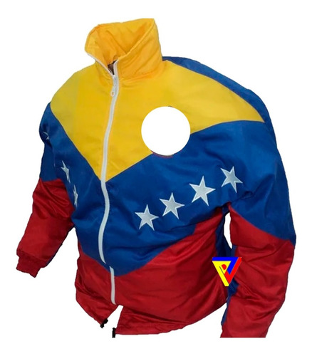 Chaqueta Tricolor De Venezuela Bordada Talla S, M, L