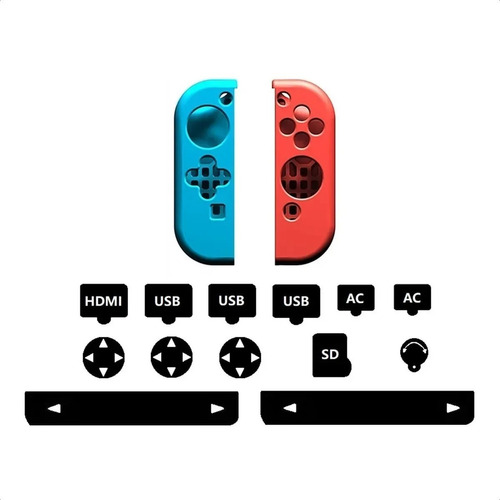 Protector Silicona Compatible N Switch Joy-con Clasico 