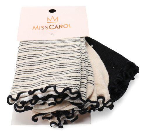 Medias Largas Mujer Miss Carol Dots Stripes Pack X3 146.2411