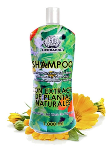 Shampoo Anticaida De Extracto De Plantas - Ml A $29