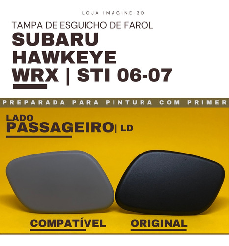 Tampa Lavador Farol Subaru Hawkeye Wrx Sti 06-07 