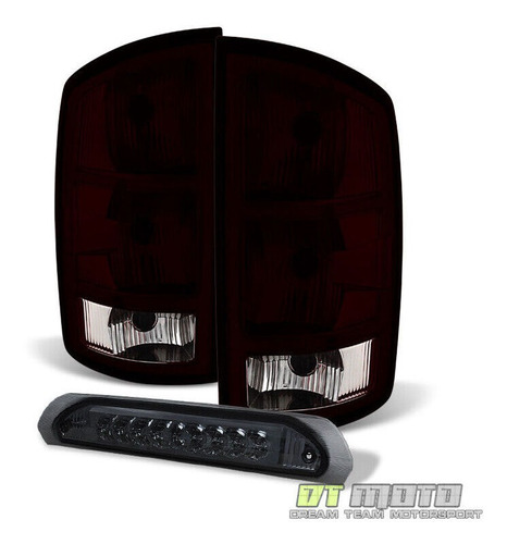 Par Micas Traseras Negro Led Dodge Ram 2500 Slt 2005 5.7l