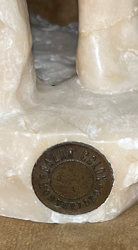 Escultura Mármol Estatua Figura D Niña 34cm. Tallado Antiguó (Usado)