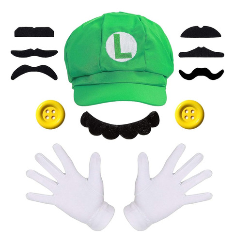 Humairc Super Bros Mari Y Luigi Sombreros Gorras Bigotes Gua