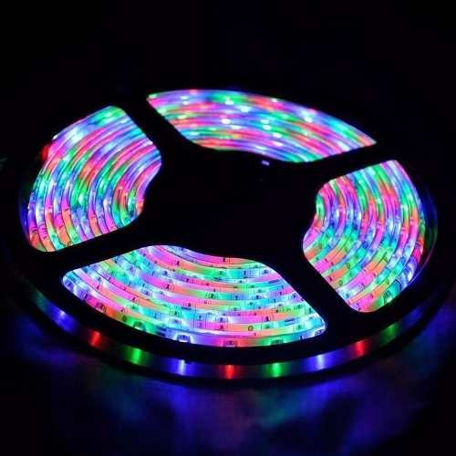 Tira 300 Led Rgb 5m Impermeabl + Control + Transformador 220