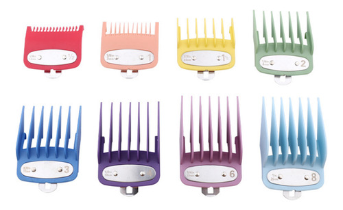 Guía Para Cortar El Cabello, 8 Piezas, Peines, Cortapelos, P