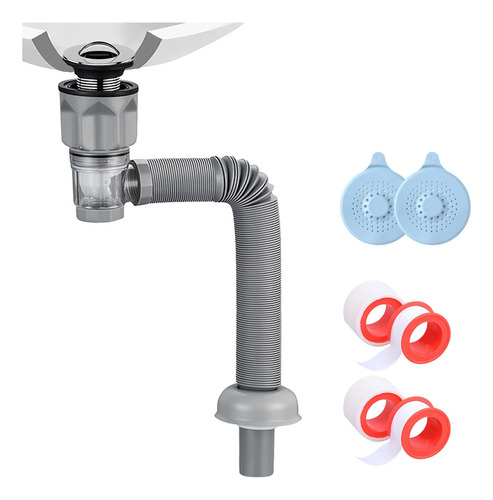 Gris Cespol Con Sistema Anti Olores Y Botón Push Para Lavabo