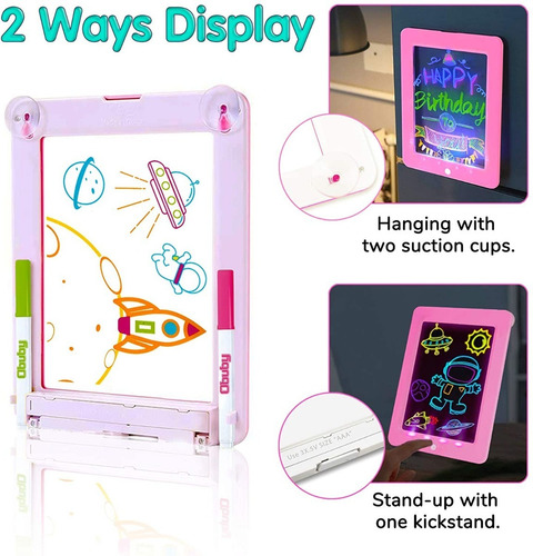 Imagen 4 de 7 de Pizarra Magic Pad Tablet Luces Led Original