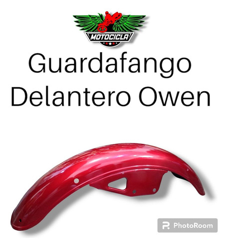 Guardafango Delantero Moto Owen Rojo