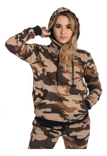 Canguro Hoodie Oversize Hombre Mujer Camuflado Aesthetic A24