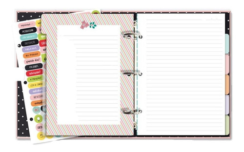 Imagem 5 de 6 de Caderno Fich.+bl. Semanal+01 Refil Pautado-gatos-c23